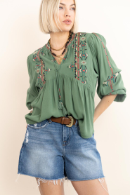 7 For All Mankind :  Denim short Monroe | blue - img6