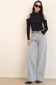 Lois Jeans |  Wide leg pants Skater L34 | grey | Picture 4
