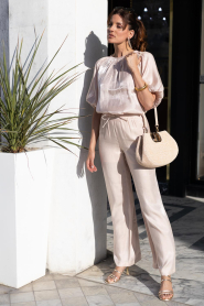 Dante6 |  Shimmer top with bow detail Simo | natural  | Picture 4
