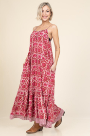 Maison Hotel |  Maxi dress Valeria | pink  | Picture 7