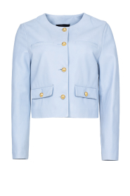 STUDIO AR |  Lamb leather jacket Magda | blue  | Picture 1