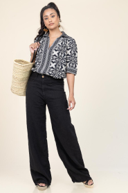 Stella Forest :  Top with print Marilyn | black - img2