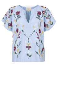 Stella Forest |  Top with embroidery Romy | blue | Picture 1