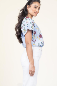 Stella Forest |  Top with embroidery Romy | blue | Picture 6