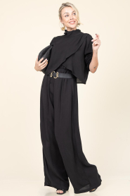 Est'Seven |  Crêpe pants Debra | black | Picture 2