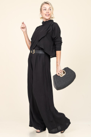 Est'Seven |  Crêpe pants Debra | black | Picture 4