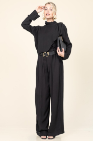 Est'Seven |  Crêpe pants Debra | black | Picture 5