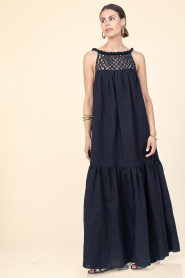 Est'Seven |  Dress with crochet details Jill | black | Picture 4