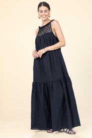 Est'Seven |  Dress with crochet details Jill | black | Picture 3