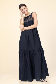 Est'Seven |  Dress with crochet details Jill | black | Picture 2