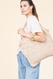 Est'Seven :  Raffia bag | beige - img2