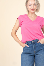 CC Heart | T-shirt met V-hals Vera | roze | Afbeelding 2