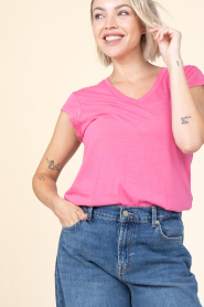 CC Heart | T-shirt met V-hals Vera | roze | Afbeelding 3
