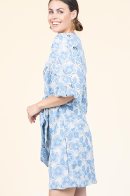 Aaiko |  Openworked mini dress Bailey | blue | Picture 6