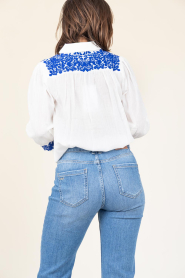 Lollys Laundry |  Cotton blouse with embroidery Yugi | natural | Picture 7
