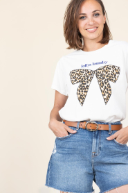 Lollys Laundry |  T-shirt with print Roma | white | Picture 2