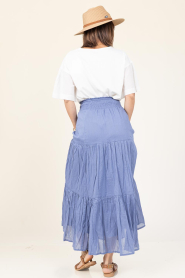 Lollys Laundry |  Cotton maxi skirt Diamond | blue | Picture 7