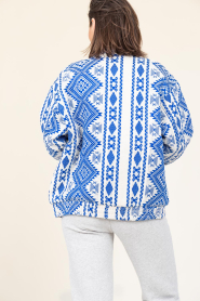 Lollys Laundry |  Padded jacket with lurex Hawaii | blue | Picture 5