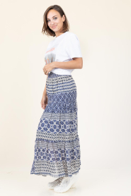 Lollys Laundry |  Viscose maxi skirt Diamond | blue | Picture 6