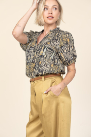 ba&sh |  Blouse with print Pueblo | green  | Picture 4