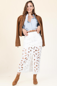 Copenhagen Muse |  Lace pencil skirt Notra | white | Picture 8