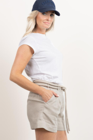 Copenhagen Muse |  Lyocell linen mix short Natuli | beige | Picture 7