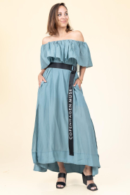 Copenhagen Muse |  Off-shoulder dress Molly | blue | Picture 4