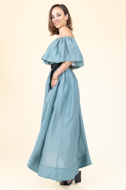 Copenhagen Muse |  Off-shoulder dress Molly | blue | Picture 5