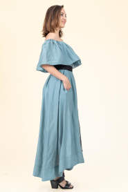 Copenhagen Muse |  Off-shoulder dress Molly | blue | Picture 7