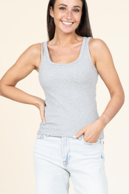 Copenhagen Muse |  Stretch top Siv | grey  | Picture 2