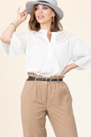 Second Female |  Embroidery blouse Ericae | white | Picture 4