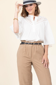 Second Female |  Embroidery blouse Ericae | white | Picture 6