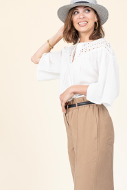 Second Female |  Embroidery blouse Ericae | white | Picture 7