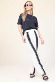 Second Female |  Linen striped pants Lie | natural | Picture 3