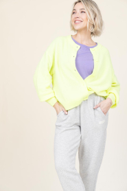 American Vintage :  Knitted cardigan Damsville | yellow - img4