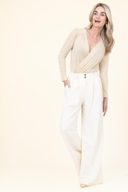 Louizon |  Viscose lurex body Boskay | beige | Picture 3