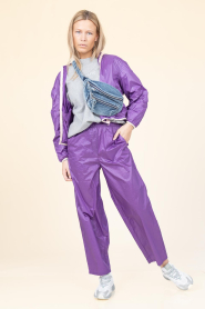 American Vintage |  Metallic jacket Wavybow | purple | Picture 3