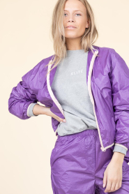 American Vintage |  Metallic jacket Wavybow | purple | Picture 6