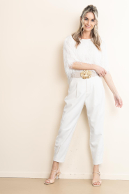 Little Soho :  Stretch belt Petal | natural - img3