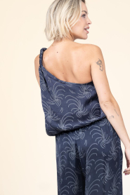 Ibana | Viscose one shoulder top Terry | blue | Picture 7