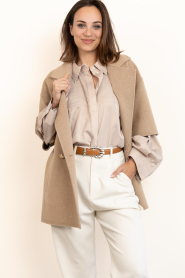 Ibana |  Woolen cape/jacket Coco | camel | Picture 6