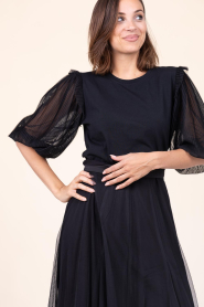 Dante6 |  Transparent Sleeve T-Shirt Annissa | black | Picture 6