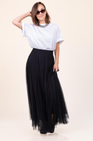 Dante6 |  Transparent Sleeve T-Shirt Annissa | black | Picture 4