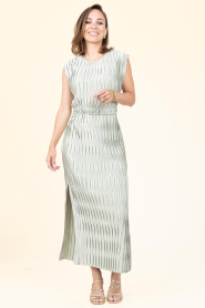 Dante6 :  Plissé maxi-dress Lexis | green - img5