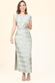 Dante6 :  Plissé maxi-dress Lexis | green - img4