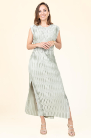 Dante6 :  Plissé maxi-dress Lexis | green - img3