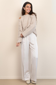 Dante6 |  Satin trousers Jules | natural | Picture 3