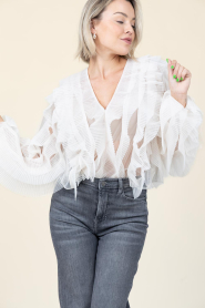 Dante6 |  Tulle mesh top Phoram | natural | Picture 5