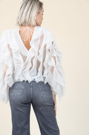 Dante6 |  Tulle mesh top Phoram | natural | Picture 8