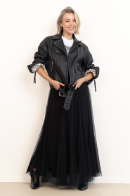 Dante6 |  Tulle maxi skirt Taryn | black | Picture 2
